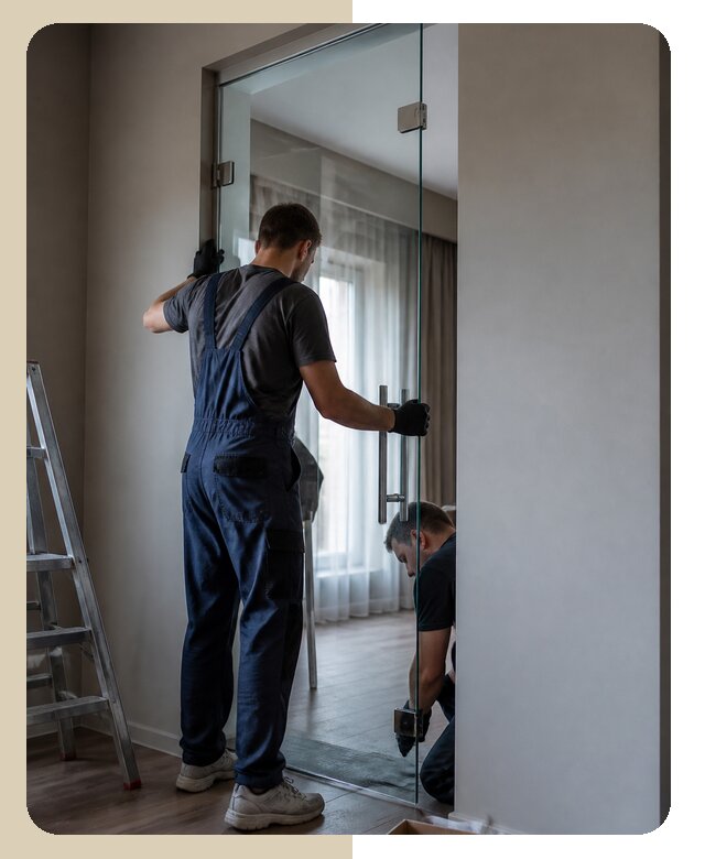 Профессиональная установка стеклянной двери в Чернушке