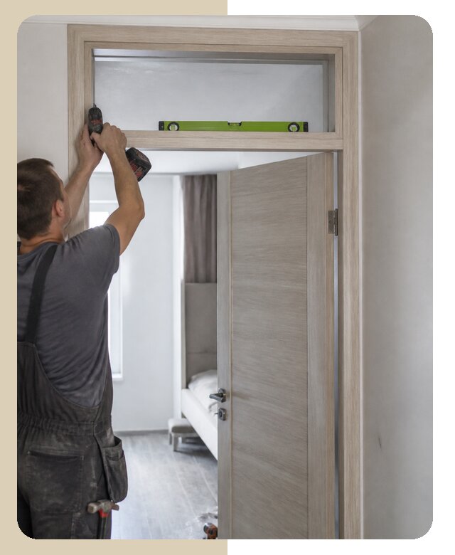 Профессиональная установка фрамуги двери под ключ в Чернушке