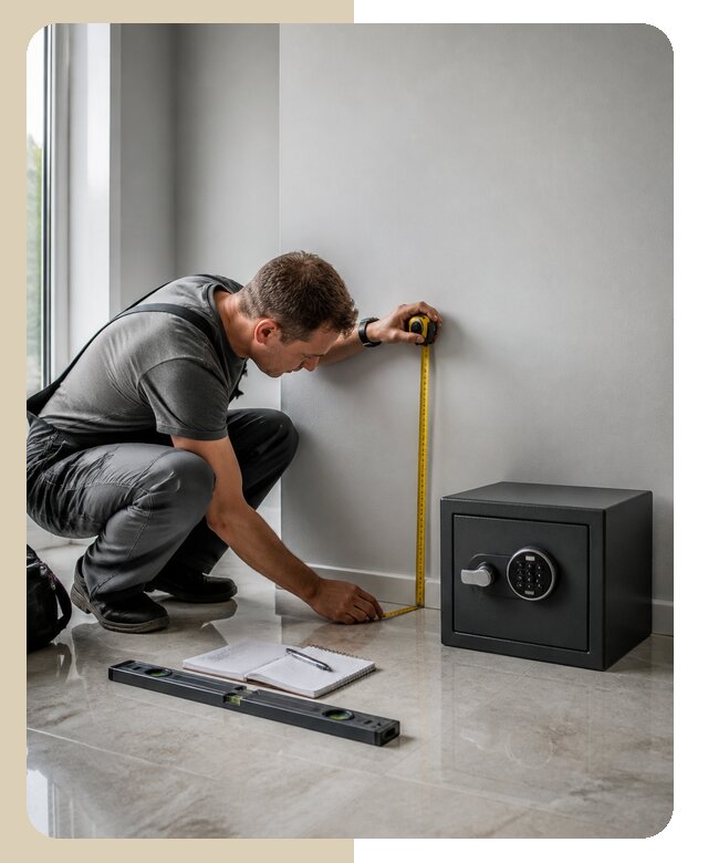 Профессиональный замер под сейф для точной установки в Чернушке